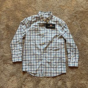 NWT Boys Vineyard Vine Whale Long Sleeve Shirt, 8-10